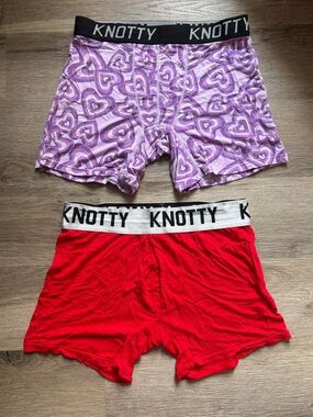 2 Pairs of Knotty Knickers Boxer Shorts